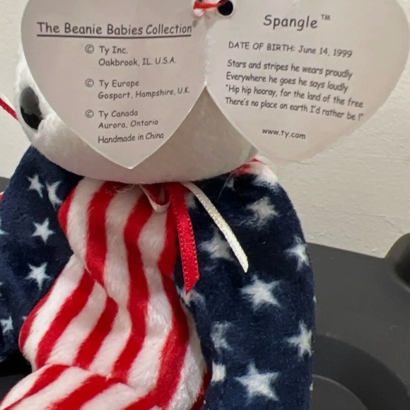 TY BEANIE BEAR. SPANGLE BORN June 14, 1999 - Picture 2 of 2